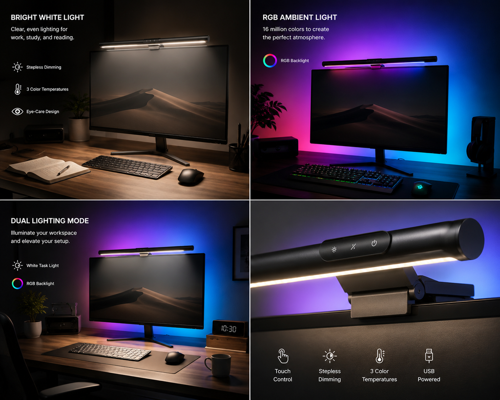 LED Monitor Light Bar