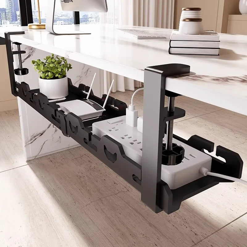 Under-Desk Cable Management Rack