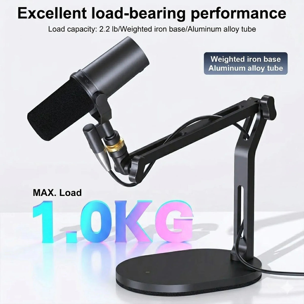 Adjustable Microphone Desk Mount (RGB)
