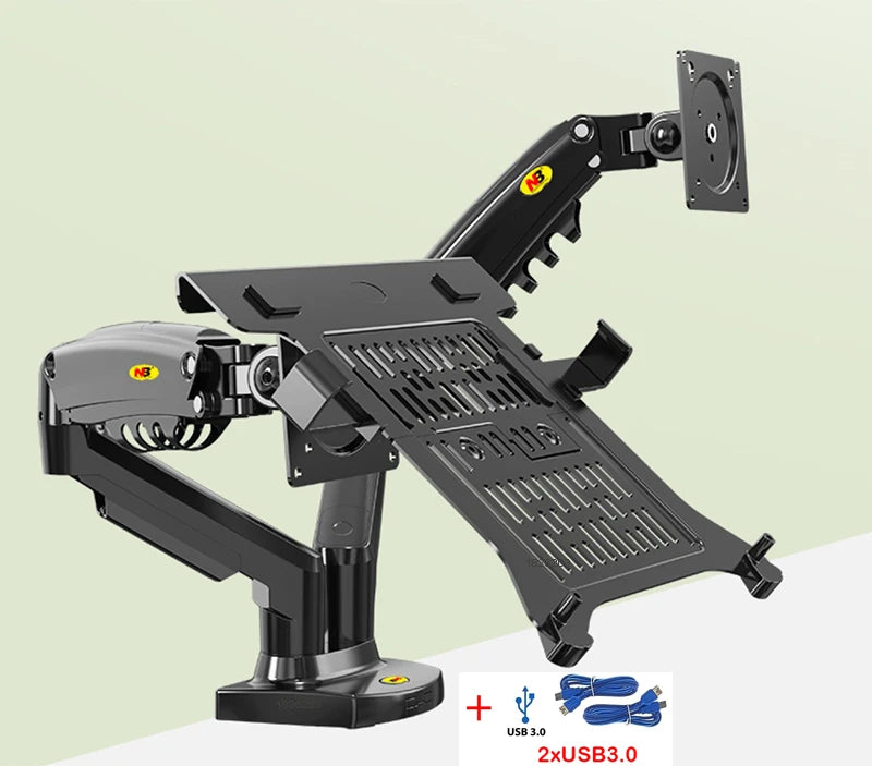 Dual Monitor & Laptop Desk Mount