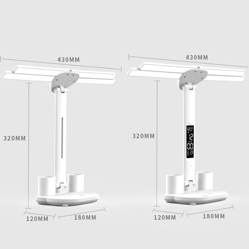 3-in-1 Desk Lamp with Fan, Temp & Time