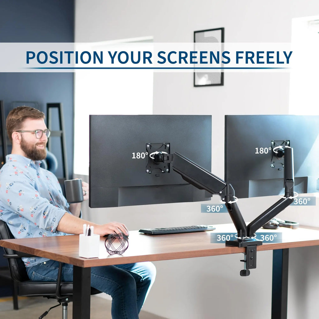 Premium Adjustable Dual Monitor Stand