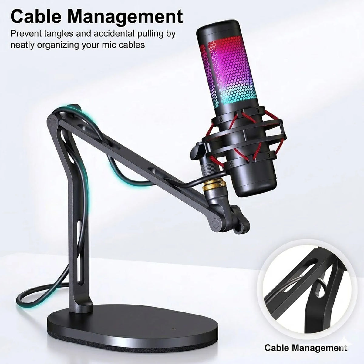Adjustable Microphone Desk Mount (RGB)