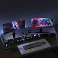Dual Monitor Riser - Dark Office