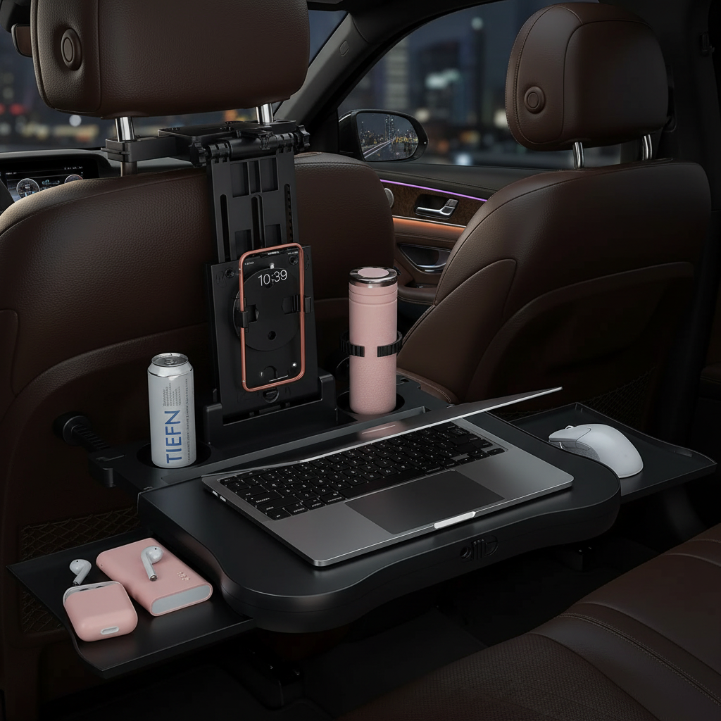 Expandable Car Backseat Desk - Dark Office