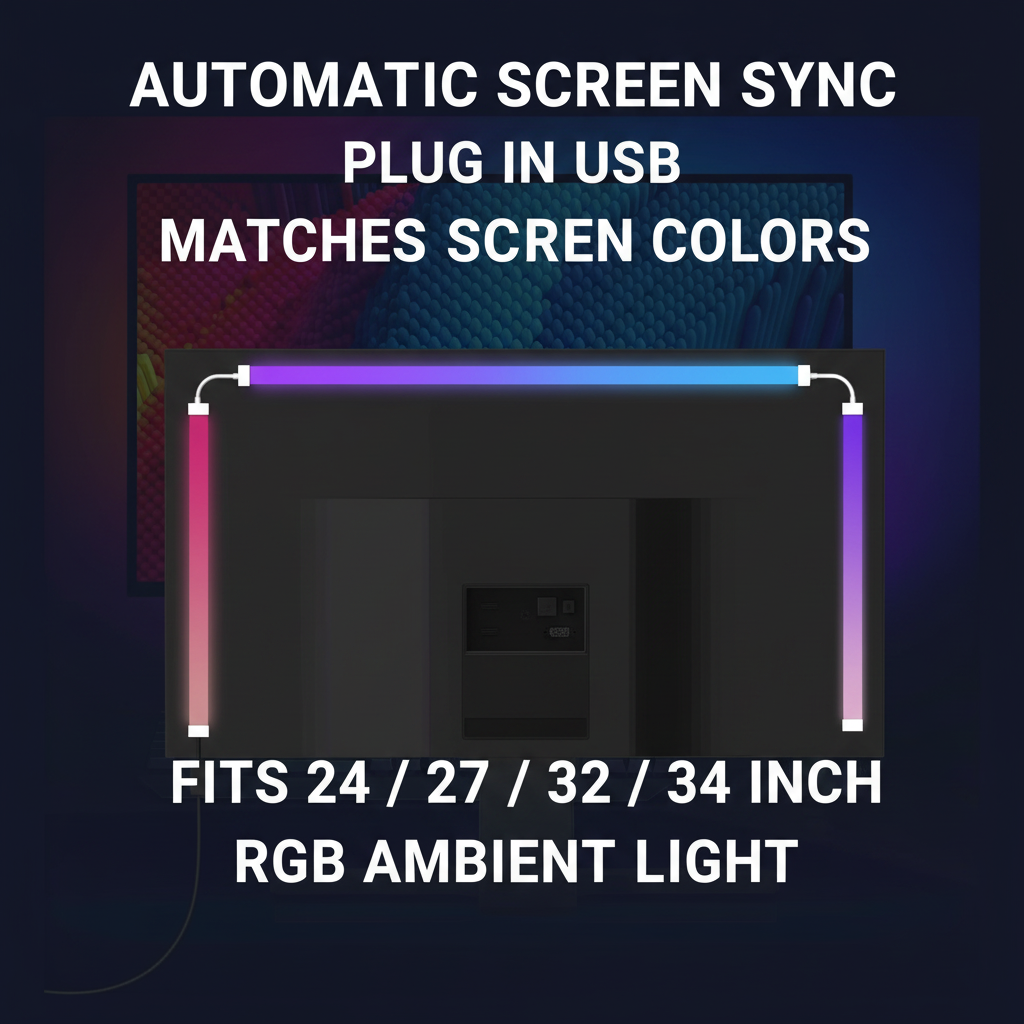Screen-Sync RGB Monitor Backlight Strip